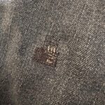 I managed to snag a pair of jeans on something and rip a small hole, so last night I ironed on a patch and fired up my #sewing machine to darn over it. “Hang on,” I thought. “Doesn’t this fancy machine have some darning function?” IT DOES. It uses the automatic buttonhole foot (?!) and sews a custom length back-and-forth dense grid of stitches. You’re meant to then sew another at right angles. I didn’t get them perfectly placed, but it’s fine for a first attempt. This function will definitely be used again! #mending