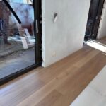 Week 16: The floor is going in! Really loving the warm colour and the wide boards. The final window trims will be going in soon, and the cabinetry will be kicking off. We had some fun picking paint and upholstery colours, and thinking about how the curtains will work… #renovation 🏠
