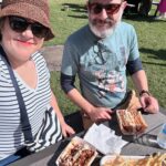 Did you know Sydney has a cherry blossom festival? We went out to the @auburnbotanicgardens today to see the blossoms, eat chicken katsu sandos from @kenchancurry.au, and watch @hellokitty sing karaoke. 🌸🎋🇯🇵🇦🇺 #cherryblossomfestival
