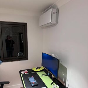 Things are still ticking away on the renovation. In addition to the remedial plumbing work happening outside, the HVAC guys came back to install our new office wall units as well as the compressors that power them. Should be all done by the end of the week… just in time for the landscaping to kick off. 🌳🪴🌸