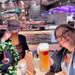 It’s 8:15am; we’ve been travelling for 24hrs; and the Biergarten in Munich Airport is having their birthday party. We can’t check into the hotel for hours, so…. Weisswurst Frühstück!🍻🇩🇪❤️ #wilkommen #muenchen