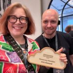I had a wonderful time today catching up with old friends and new at the AWS Community Day DACH. @hoegertn even made me a special plaque as an honorary member of the Förderverein (Booster Club), which was awarded onstage by @osterjour! 😭❤️🇩🇪 Great job to all the organisers, volunteers, and speakers at the event today.