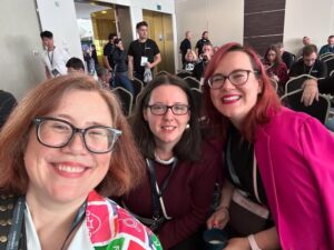 I had a wonderful time today catching up with old friends and new at the AWS Community Day DACH. @hoegertn even made me a special plaque as an honorary member of the Förderverein (Booster Club), which was awarded onstage by @osterjour! 😭❤️🇩🇪 Great job to all the organisers, volunteers, and speakers at the event today.