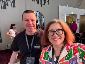I had a wonderful time today catching up with old friends and new at the AWS Community Day DACH. @hoegertn even made me a special plaque as an honorary member of the Förderverein (Booster Club), which was awarded onstage by @osterjour! 😭❤️🇩🇪 Great job to all the organisers, volunteers, and speakers at the event today.
