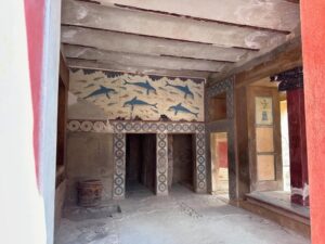 Knossos. Unfortunately it’s pretty hard to separate out what is actual archaeology from the deluded, fanciful “reconstruction” of the British guy who excavated it, but it was still fascinating to see the ruins of a civilisation we know so little about.