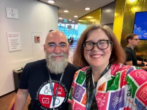 I had a wonderful time today catching up with old friends and new at the AWS Community Day DACH. @hoegertn even made me a special plaque as an honorary member of the Förderverein (Booster Club), which was awarded onstage by @osterjour! 😭❤️🇩🇪 Great job to all the organisers, volunteers, and speakers at the event today.