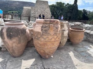 Knossos. Unfortunately it’s pretty hard to separate out what is actual archaeology from the deluded, fanciful “reconstruction” of the British guy who excavated it, but it was still fascinating to see the ruins of a civilisation we know so little about.