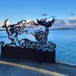 A sunset walk on the breakwater of Heraklion… 🌅 🌊