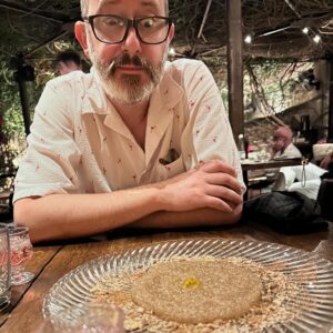 I’ve never been to a restaurant that had an entire separate menu just of olive oils! Thanks to @peskesi for a wonderful evening of local food served with generosity and pride. (And though he was initially skeptical of the dessert, it was delicious!)