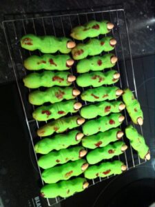 Pickled brain is chilling, and witches' fingers are cooling. I love Halloween.