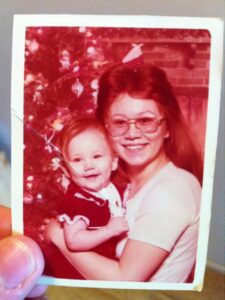 Found an old pic of me & Mom this morning. Isn't she gorgeous? And what a fatty-boombalatty bub I am. :)