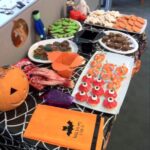 Our office Halloween spread (minus the brain, which is still chilling): . Props to Gemma for teaming up!