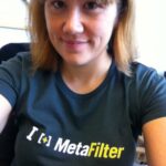 Snook SMSed me: "@mathowie sent you a package." Yay! MeFi T-shirt just in time for casual Friday.