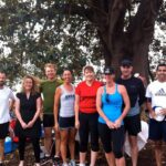 Before today's 5K run. We had a meetup of several Sydney folks on DailyMile and had a run/picnic at Blackwattle Bay. It was overcast and windy, but at least it didn't fully rain on us...