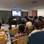 Large crowd at ThoughtWorks Singapore for YOW! Night with Charles O'Farrell!