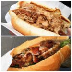 Pulled pork and pork banh mi at Brewery Markets.