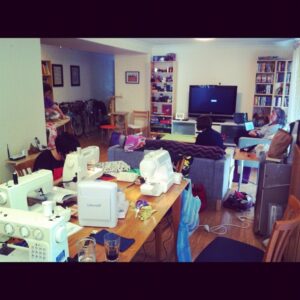 Sewing party has taken over the whole house! http://instagr.am/p/Qv95xCxJFz/
