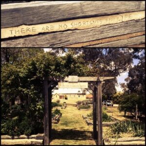 "There are no shortcuts in life." - Thyme Out Community Garden. #mudgeesmuggler