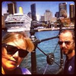 Sydney Harbour on a sunny day with a big boat. @ Dawes Point http://instagr.am/p/HVXreRRJBD/