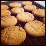 Baking PB cookies in a shameless attempt to make my new co-workers like me... http://instagr.am/p/HWF42ARJFr/