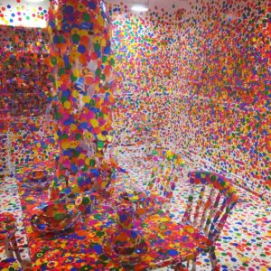 Self-obliteration in the Obliteration Room. #yayoikusama #polkadots @ Queensland Art Gallery/Gallery of Modern Art
