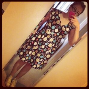 #frocktober day 18. Homemade glow-in-the-dark planets dress.