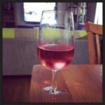9News on in the background, but I'm focused on the rosé. What a day.