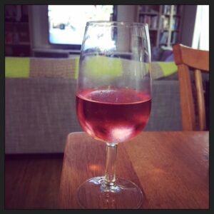 9News on in the background, but I'm focused on the rosé. What a day.
