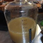 New adventures in fermentation. (It's going to be mead, he tells me.)
