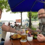 Supposed to rain all day tomorrow, so we took advantage of the lovely night for dinner at Das Bad. Everything was great, especially the Weissbier Tiramisu! (2021 Biergarten Count: 9)