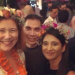 Flower crowns = best Christmas party activity EVER. @ Arygle Bar