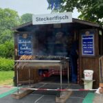 Sunday lunch in Westpark! The Rosengarten is in full bloom. 🌹❤️ Steckerlfisch and Schweinhaxen on offer today… 🍻(2021 Biergarten Count: 8)