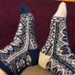 Latest project finished: La Mancha’s Giants socks in Manos Fino 🧦