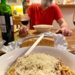“Why I am cooking so good!?” The Snook spent his Sunday making me homemade spaghetti bolognese and a tarte tatin. 😍 #booyakasha