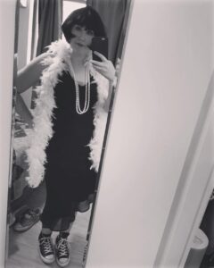 Channeling Clara Bow. #canvachristmas
