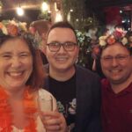 Flower crowns = best Christmas party activity EVER. @ Arygle Bar