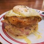 My valiant effort at an English muffin Croque Monsieur. Not much to look at, but it was very tasty!