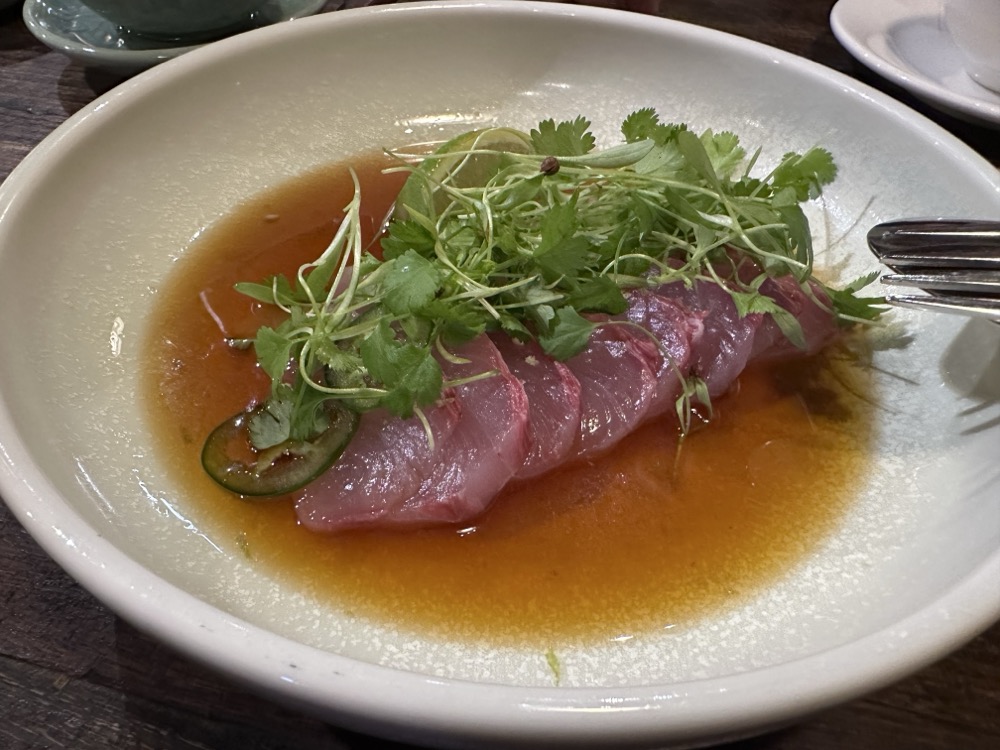 King fish sashimi