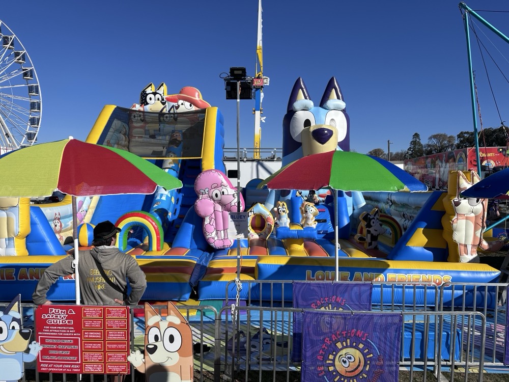 Bluey bounce house