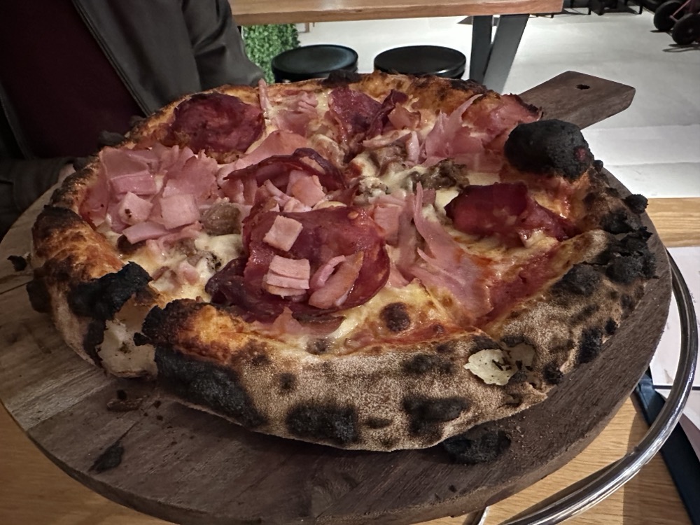 Wood-fired pizza