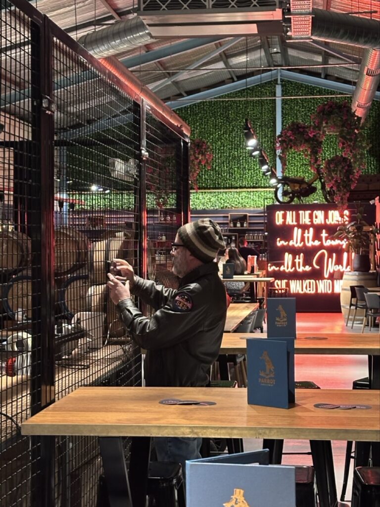 Taking a photo of their still