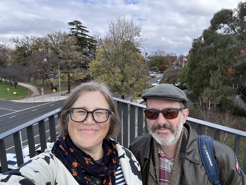 On the roof of the museum